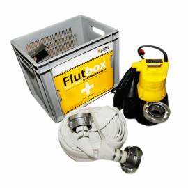 Jung Erste Hilfe Flutbox mit U5KS mit 10m Kabel Tauchpumpe 12,5m C-Schlauch - Bild vergr��ern 