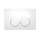 Geberit Delta21 Bet�tigungsplatte f�r 2-Mengen Sp�ltechnik alpinwei� 115.125.11.1