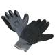 12 Paar Arbeitshandschuhe Grip Latex Feinstrick schwarz EN388 Gr.9