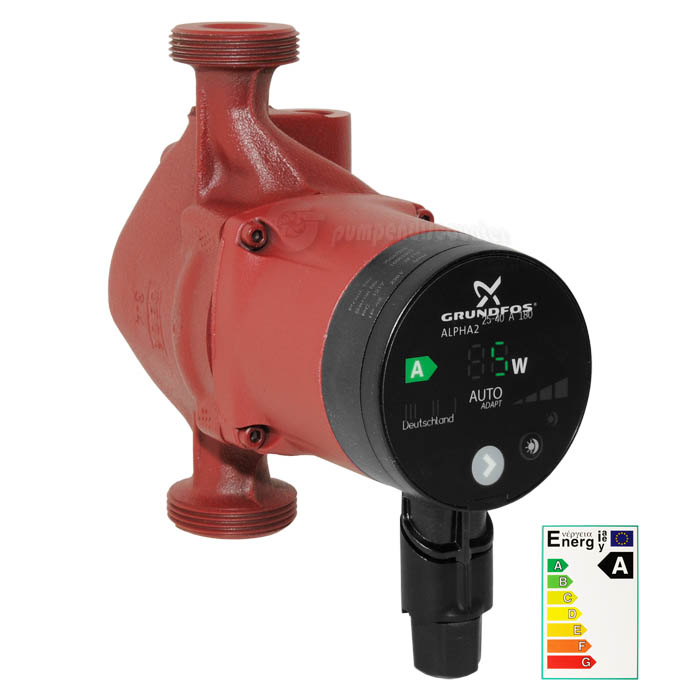 Grundfos Alpha2  25-60 A Niedrigenergiepumpe mit Autoadapt Funktion 95047519