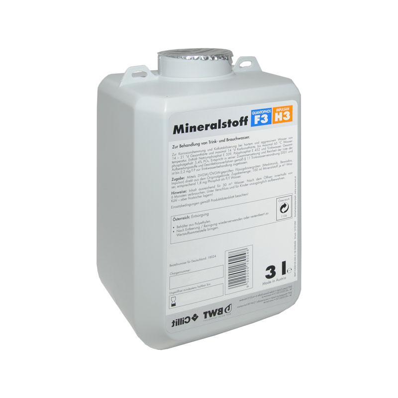 BWT Dosierphosphat QUANTOPHOS F3, 3-l-Beh&auml;lter f&uuml;r 15-21 Grad dkh   18024E