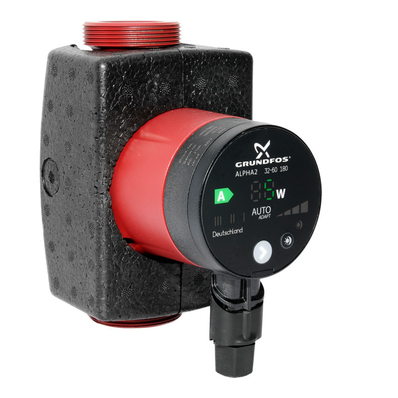 Grundfos Alpha2  32-60 Niedrigenergiepumpe mit Autoadapt Funktion 95047523