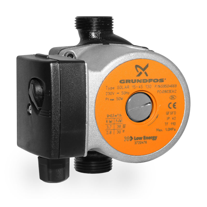 Grundfos Solar UPS 15-45 130 mm Solarpumpe Solar... nur 104.90 EUR