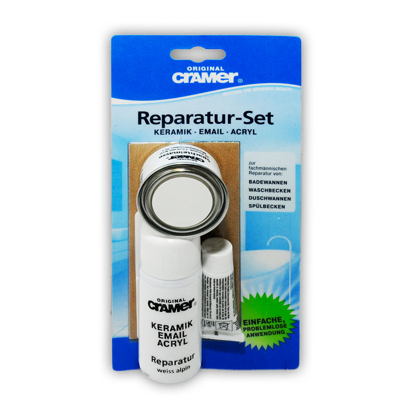 CRAMER Reparatursatz Keramik, Email und Acryl, wei&szlig; 16080