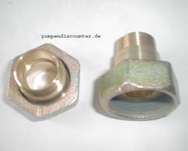 Wilo Verschraubungssatz Rotgu&szlig; DN 25 G1 1/2 x 1 AG 28 L&ouml;t