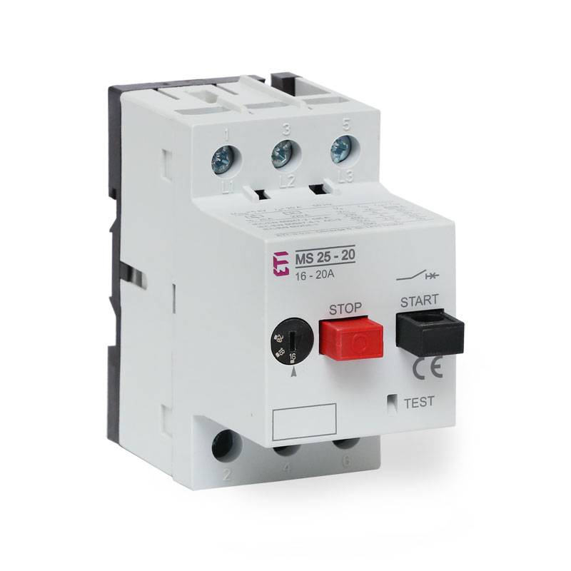 Motorschutzschalter ISKRA MS25 16-20A In Gehäuse Mit CEE-Kragenstecker 32A – Schutz Für Motoren Bis 32A