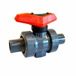 Georg Fischer PVC U Kugelhahn EPDM Typ 546 Pro m. Klebestutzen DN 25 D 32 mm 161546724