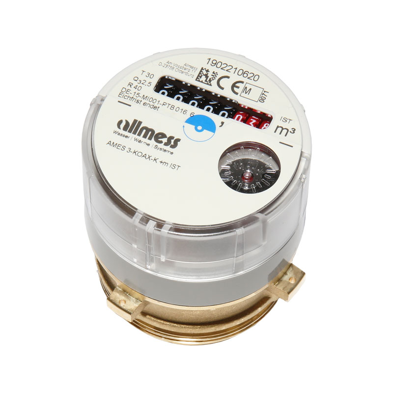 Allmess Wasserz�hler AMES 3-KOAX-K +m passend f�r Ista istameter 2- Qn 1,5 kalt warm Eichjahr 2026