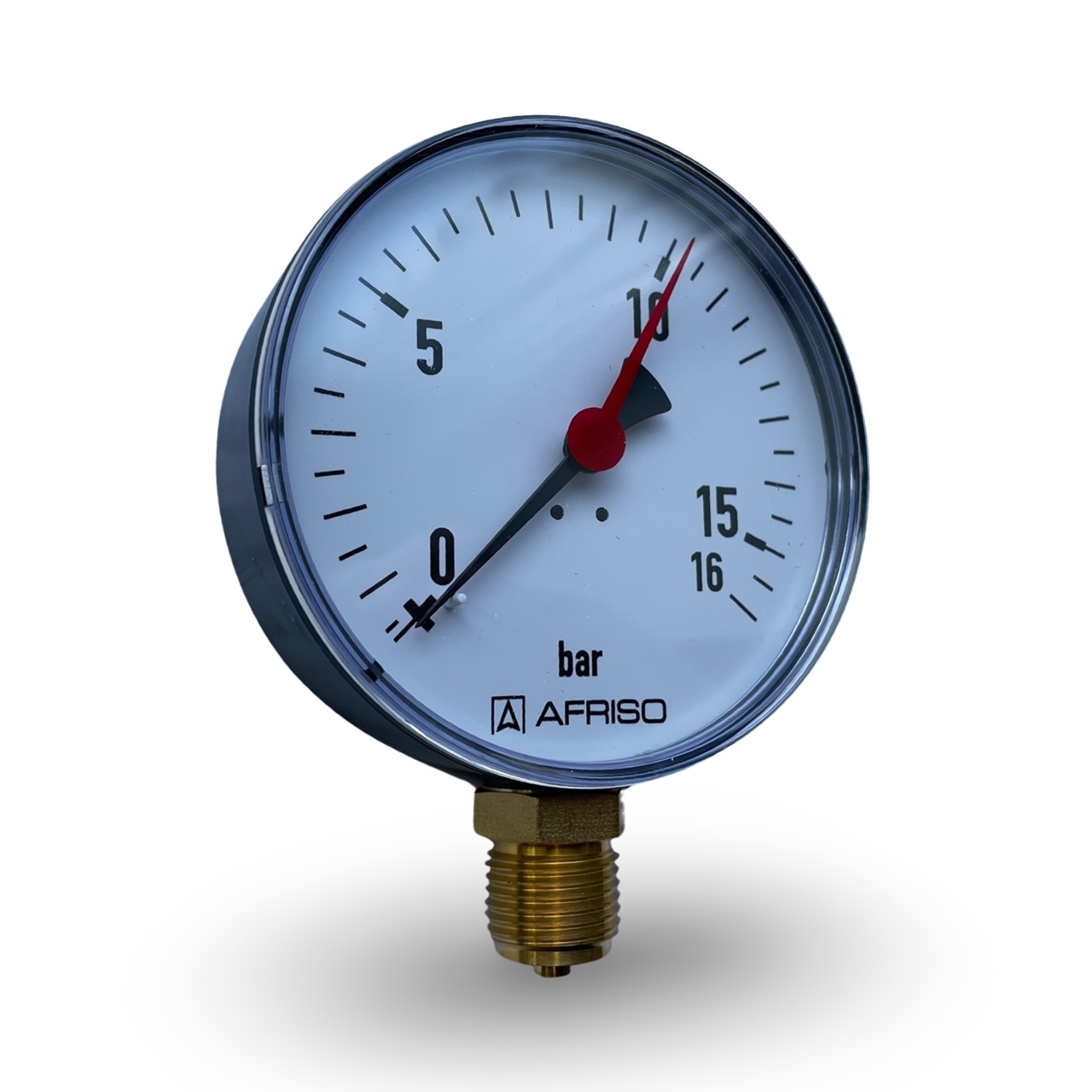 Afriso Rohrfeder-Manometer Manometer gro� 0�16 bar Anschluss unten 1/2� AG � 100mm 63615