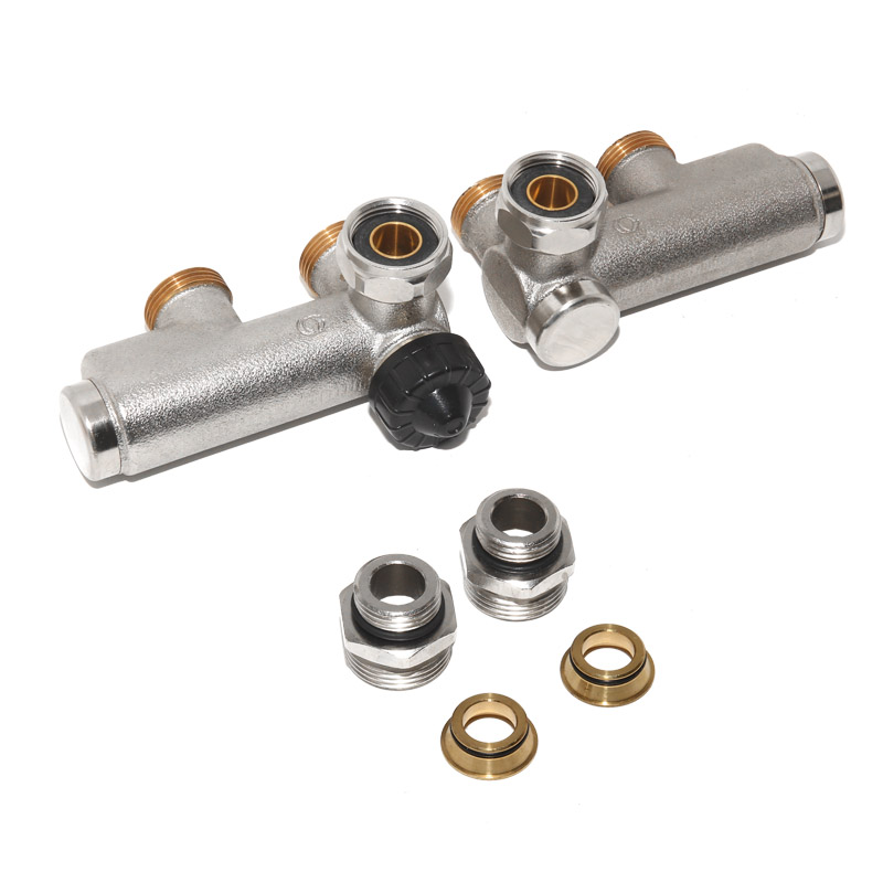 Afriso Kombiblock Twin f�r Heizk�rper-/Fu�bodenerw�rmung f�r Heizk�rper mit 1/2- Inneng. 225 201.100