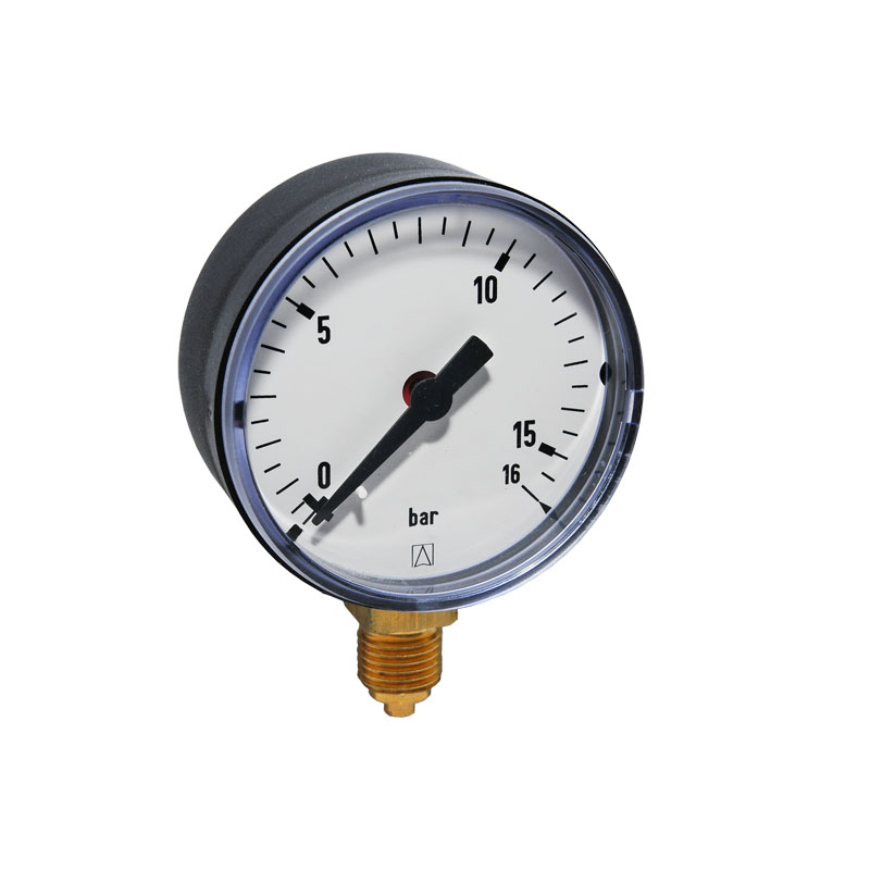 Afriso Rohrfeder-Manometer Manometer 0�16 bar Anschluss unten 1/4� AG � 63mm 63515