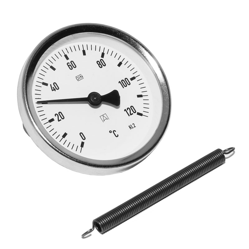 Afriso ATh 63 F Anlegethermometer mit Spannfeder � 63mm 0 - 120�C 63822