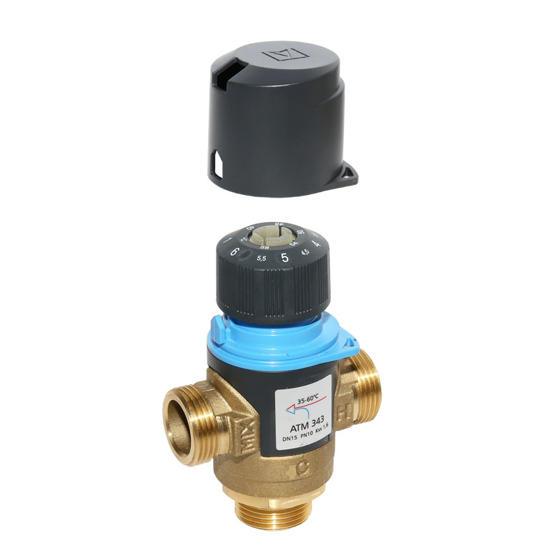Afriso Brauchwassermischer Thermisches Mischventil ATM 343 DN15 ��AG 35 bis 60�C 1,6m�/h 78246