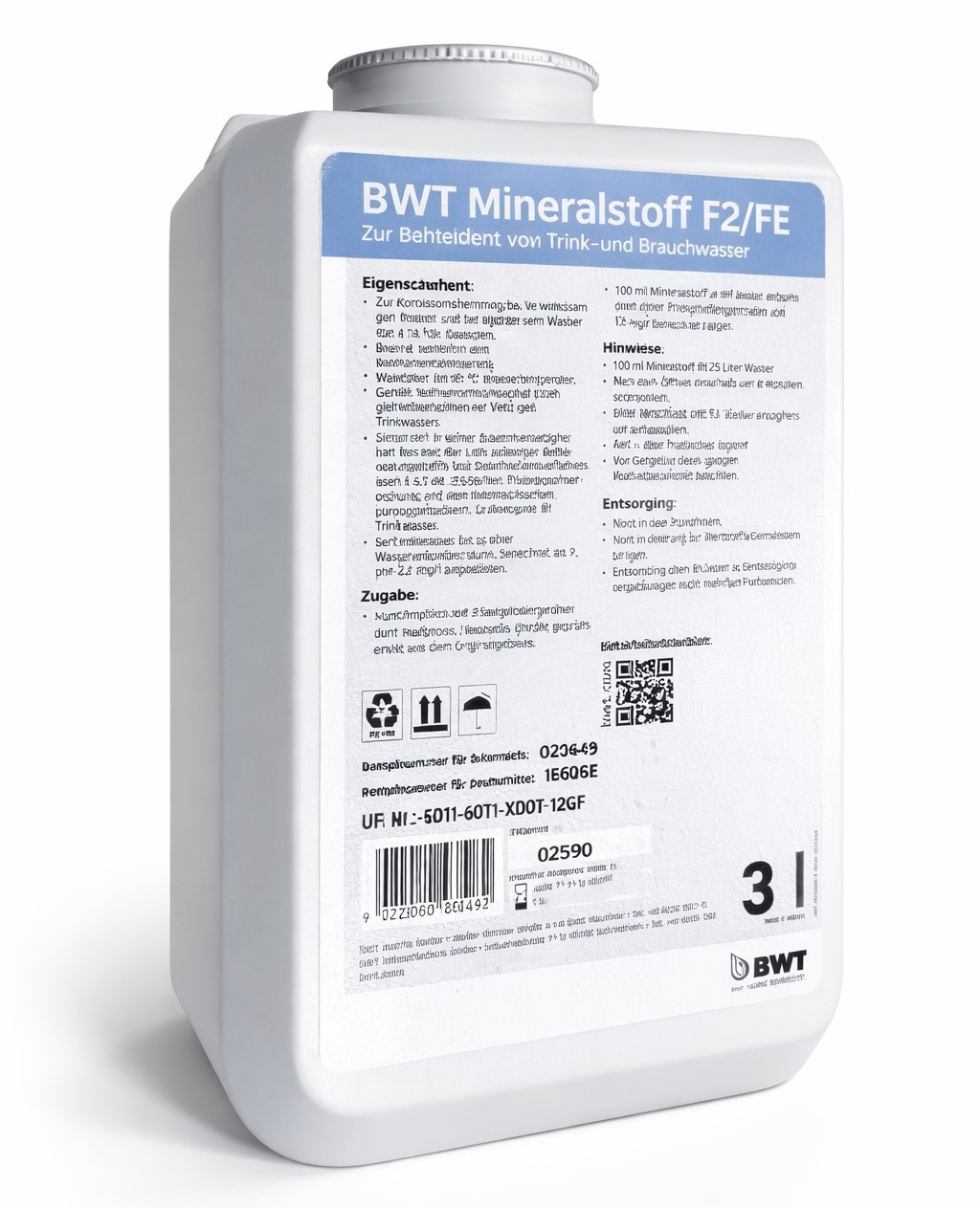 BWT Dosierphosphat QUANTOPHOS F2/FE 3-l-Behälter 18026