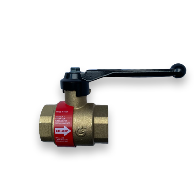 Caleffi Ballstop Kugelhahn mit integr. R�ckschlagventil 2x 1 1/4- Innengewinde f�r Heizung 327700