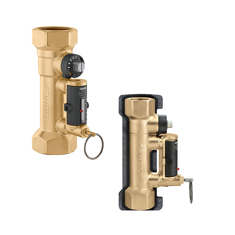 Caleffi Strangregulierventil 1- SetCal 10-40 l/min Durchflussmesser Flowmeter Isolierung 132602