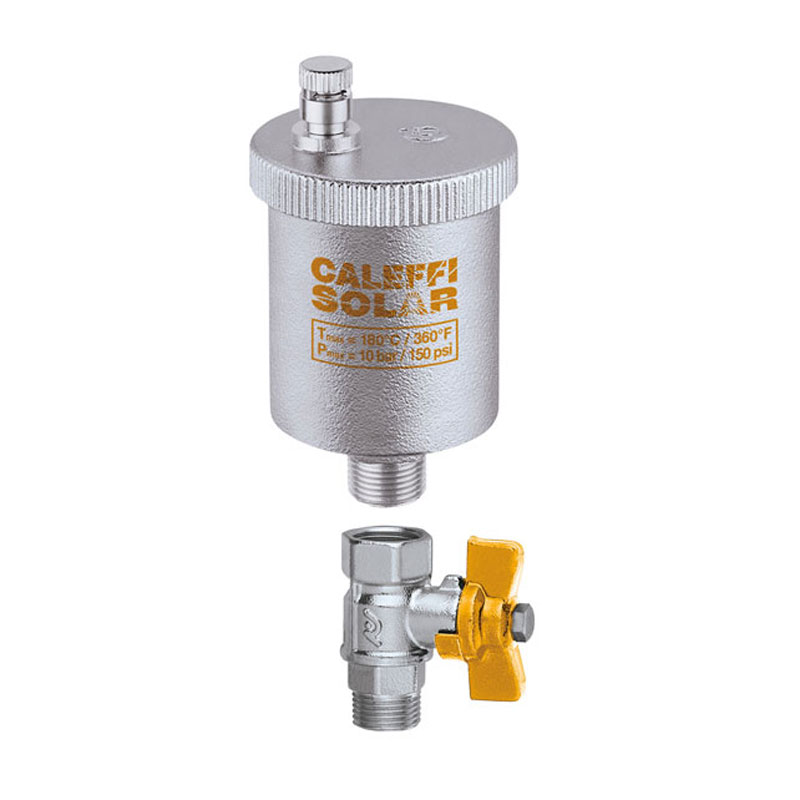 Caleffi Solarentl�fter Entl�fter f�r Solar 250131 3/8- AG mit Absperrkugelhahn