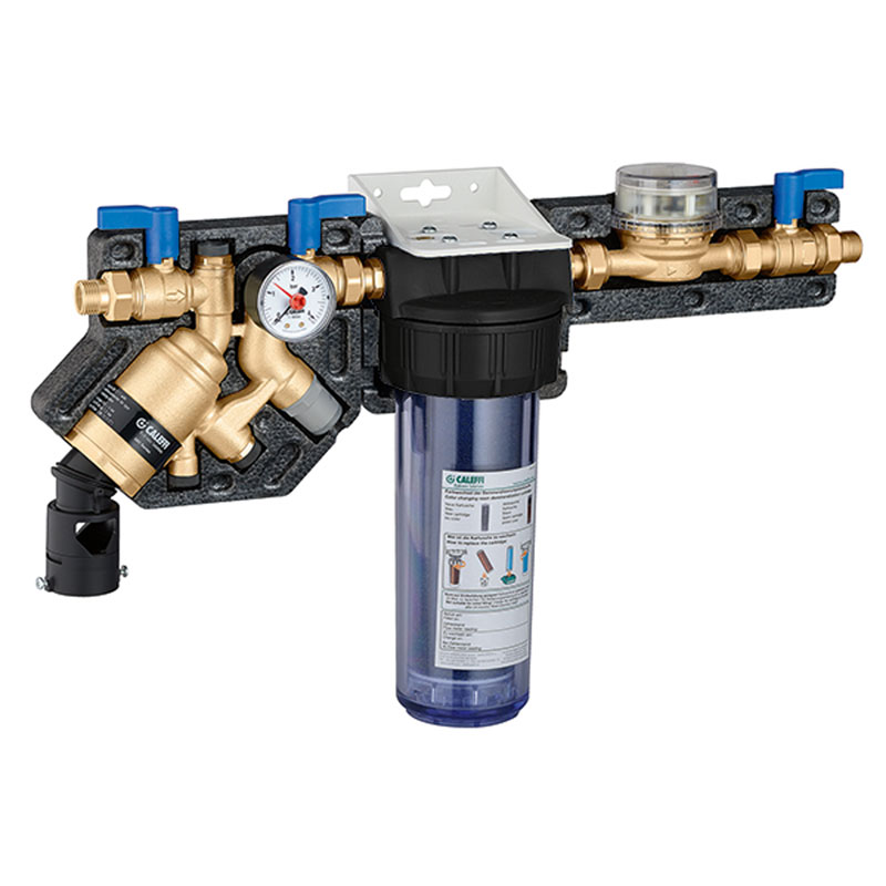 Caleffi FüllKombi BA Plus 1,50 Liter Automatische Füllarmatur und Entsalzungeinheit 2x1/2- AG 580023