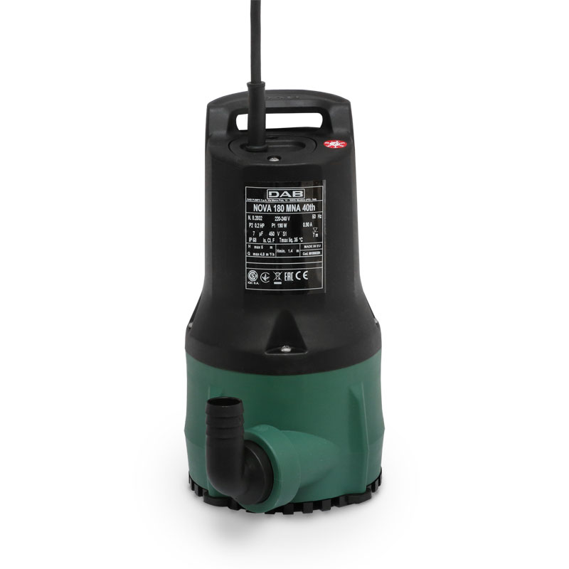 Schmutzwasserpumpe Tauchmotorpumpe DAB NOVA 180 M-NA ohne Schwimmerschalter, 10m Kabel 60195632