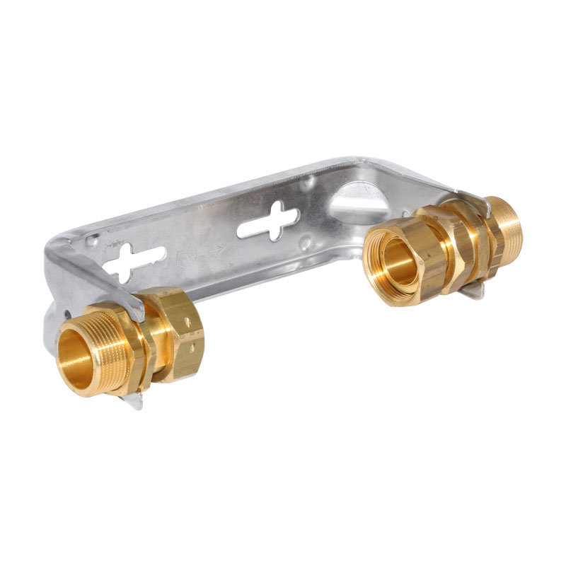 Anschlussgarnitur verstellbarer Wandabstand  Q3 10 G 11/4- x  11/4- AG f�r Steigrohrz�hler QN