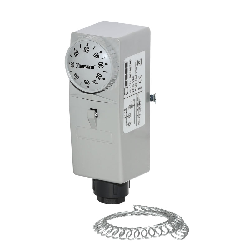 ESBE Anlegethermostat TSA 122 AT-A Regelbereich 20 bis 90 °C mit Spannfeder 86900200
