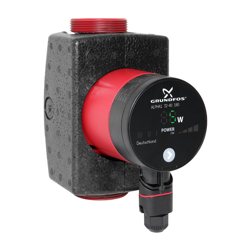 Grundfos Alpha1 32-40 180mm (DACH) Niedrigenergiepumpe Klasse A mit Dämmschale 99236216