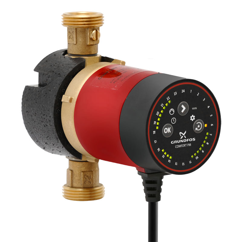 Grundfos Comfort 15-14 BXU PM mit 1,6m Kabel Zeitschaltuhr Zirkulationspumpe DACH 99831285