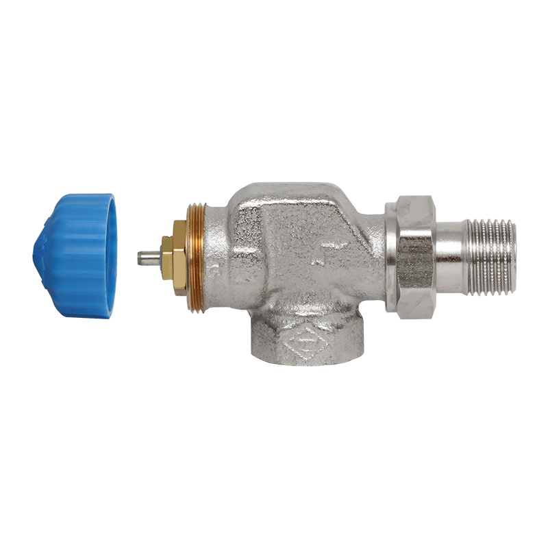HEIMEIER Thermostatventil mit bes. geringem Widerstand Axial 1/2-, RG-vernickelt 2245-02.000