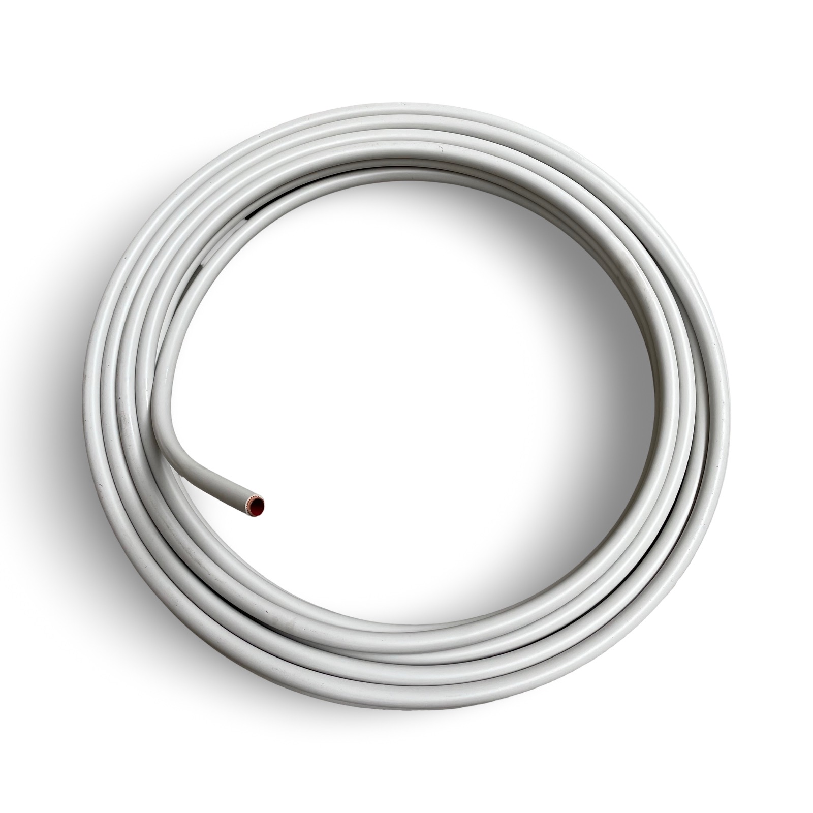 Kupferrohr DVGW Kunststoff ummantelt in Ringen 15 x 1,0 mm Rolle 25m