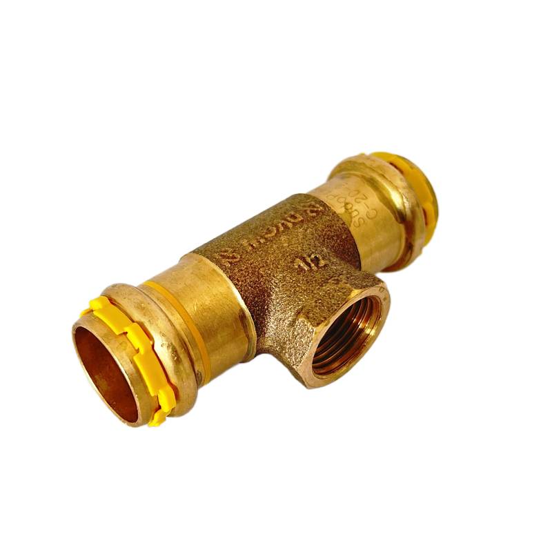 VSH SudoPress Kupfer Gas T-St�ck Innengewinde 18 x Rp1/2- x18 Cu Press V-Kontur 6673568