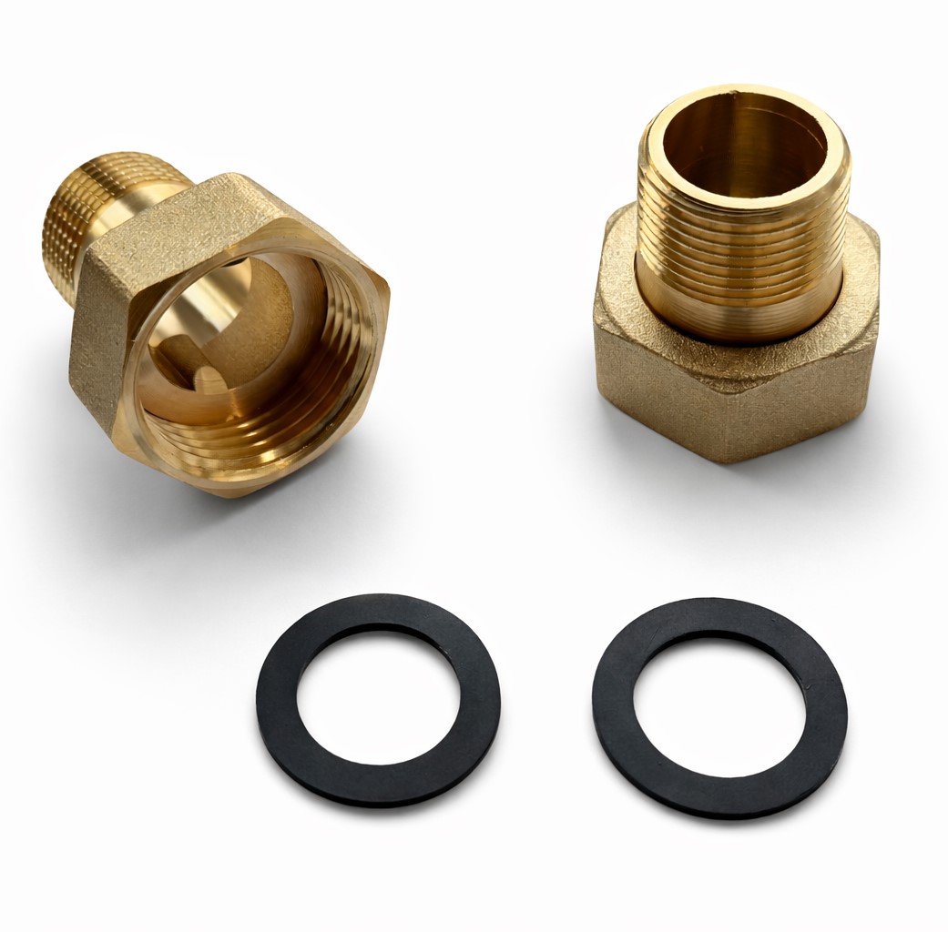 Verschraubung DN20 Verschraubungssatz Anschlussverschraubung G 1- x 3/4- AG messing flachdichtend