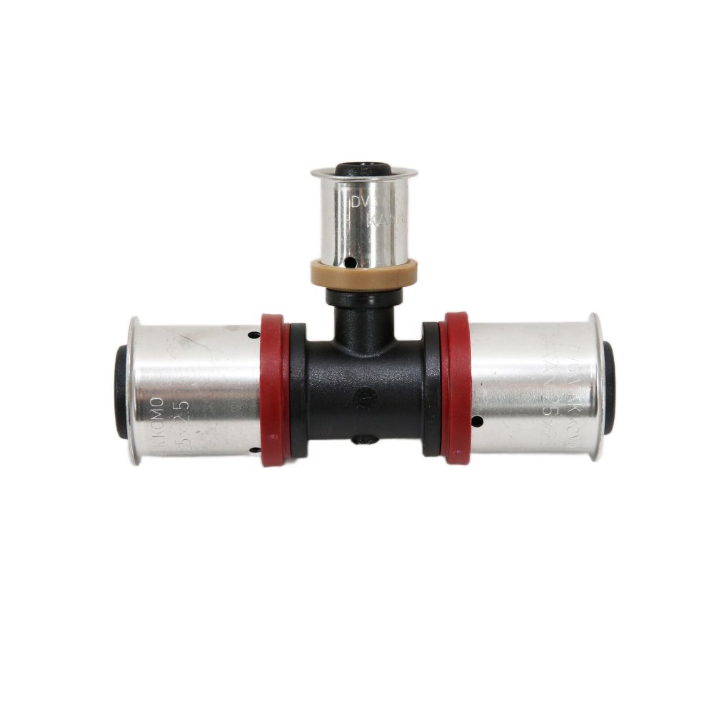 KAN-therm T-Stück PPSU 25x16x25 K-070603 für Heizung und Sanitär DVGW KAN-press
