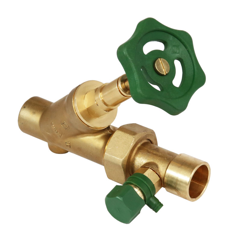 Sonderangebot SEPP-DIN-Basis Freistromventil 28mm Löt x Verschrbg. Löt mit Entleerung Absperrventil