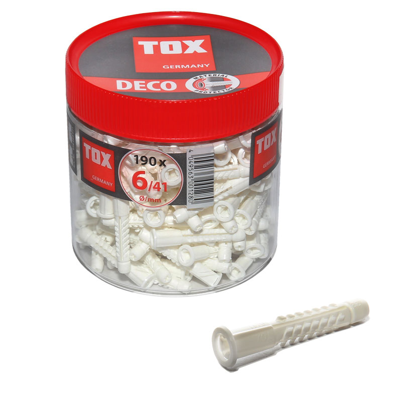 TOX D�bel Schuppend�bel 4 AS-K  � 6mm 41mm lang 190 St�ck D�bel in Runddose    016260031