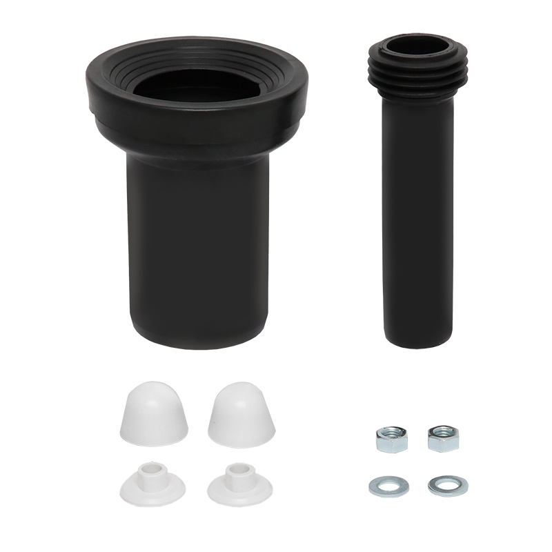 Wand-WC Anschlussgarnitur, WC Anschluss-Set - 90 mm x 170 mm lang 01.003.019