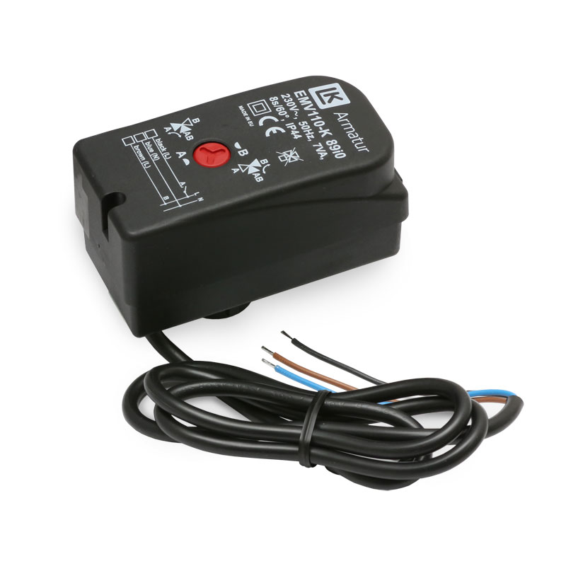 LK 525 EMV 110-K SPST Motor 230V Antrieb für LK 525 MultiZone 3W mit 1m Kabel Art.Nr. 066061