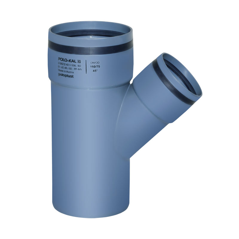 Poloplast POLO-KAL XS-Rohr PKXEA Abzweig Einfachabzweig 110/75/45° 102227