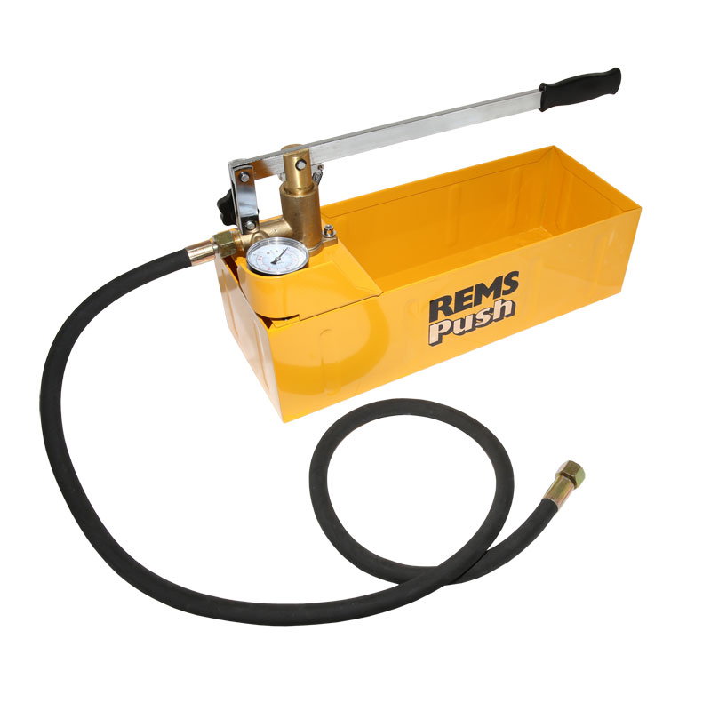 REMS Push Druckprüfpumpe Prüfpumpe Handprüfdruckpumpe Abdrückpumpe zum Abdrücken bis 60 bar 115000