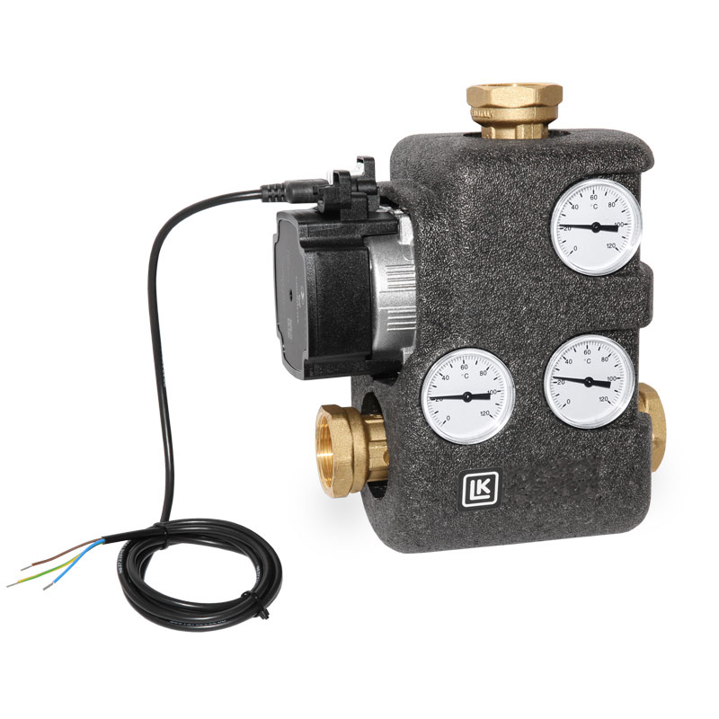 LK 810 ThermoMat 2.0 60°C 1 1/4“ IG Ladeventileinheit mit Grundfos UPM3 Auto L Klasse A Pumpe 181648