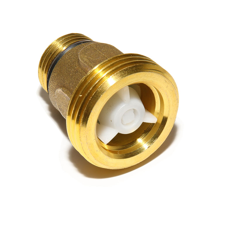 R�ckschlagventil f�r Zirkulationspumpen G 1/2- x G 1- mit Nullring 40mm Schwerkraftbremse
