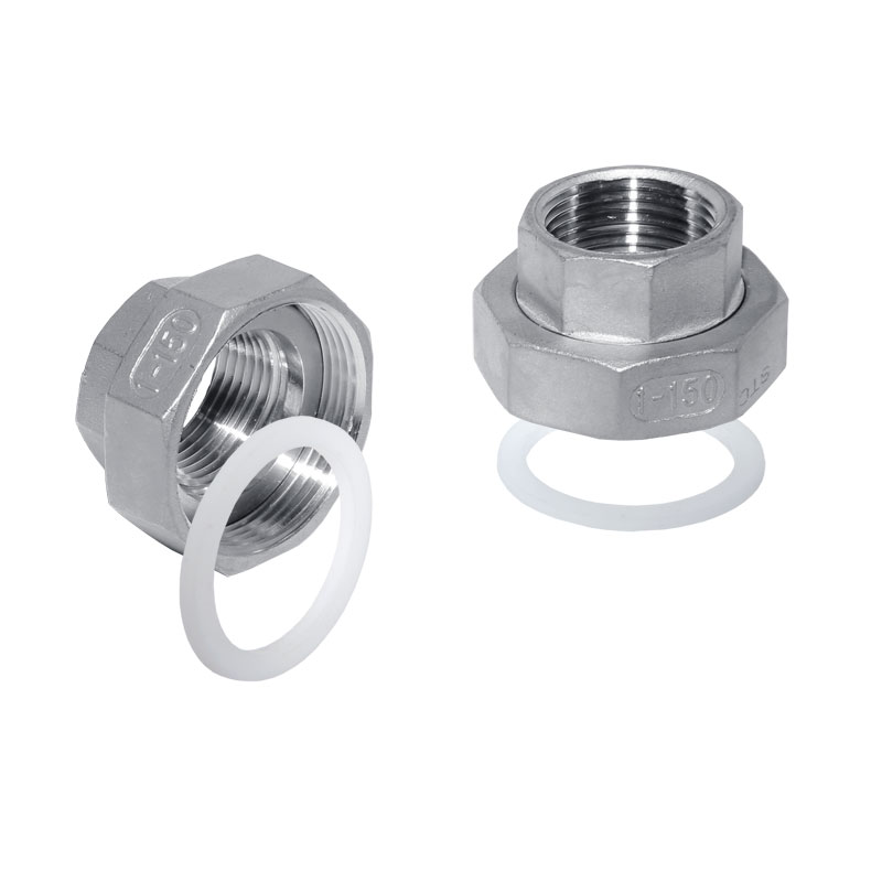 Verschraubungssatz Edelstahl Pumpenverschraubung Niro DN 25 G1 1/2- x 1- IG flachdichtend 21110046