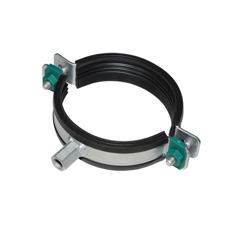 Schwerlastschelle 72-78mm verzinkt mit Schallschutzeinlage M10/12  33148078