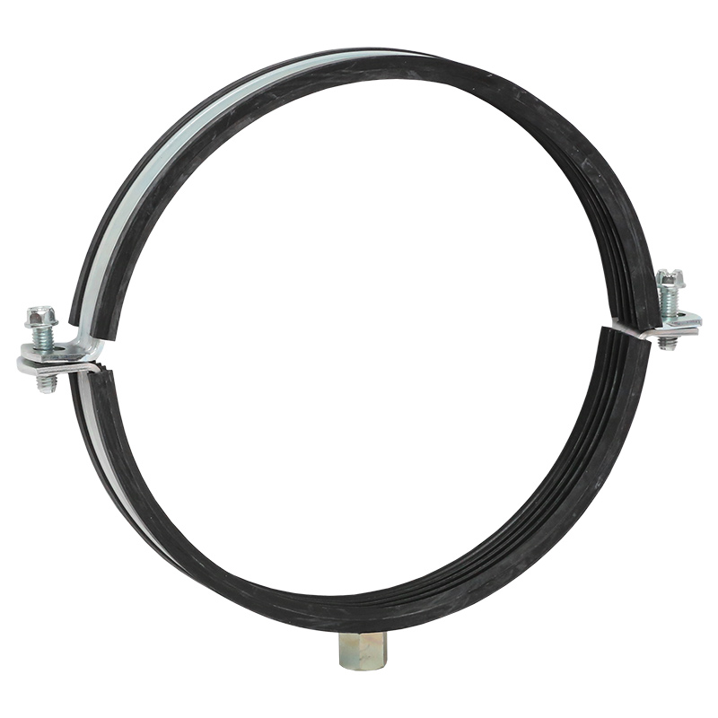 Rohrschelle 210-212mm zweiteilig Schelle verzinkt mit Schallschutzeinlage m. Automatic M8/10 3343212