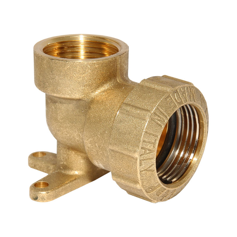 PE-Rohr Wandwinkel 90° Gewindeübergang Ø 25 mm x 3/4- IG Übergang Verschraubung Messing MS 58 DVGW