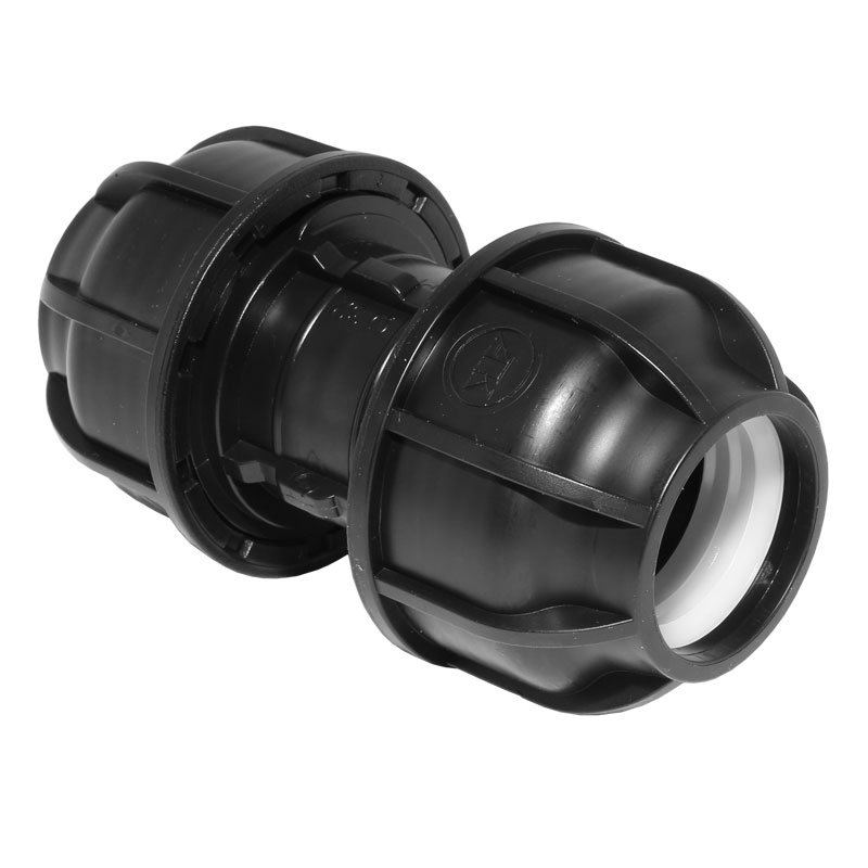 PE-Rohr Muffe Ø 20 mm 1/2- Verbinder Verschraubung PP Polypropylen