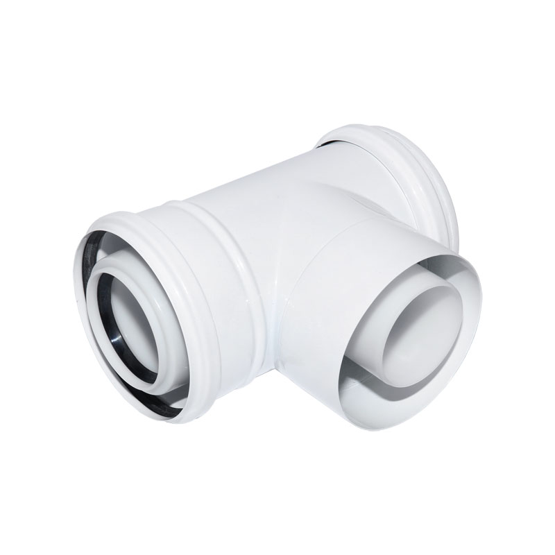 Bertrams 1 x Revisionsbogen Polyline LAS DN 60/100, 87�, wei� 41RB87-60