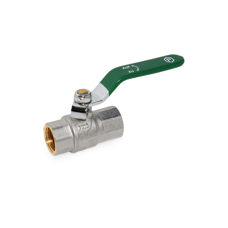 Trinkwasserkugelhahn DVGW DN15 1/2'' (IG/IG) Kugelhahn Trinkwasser Hebelgriff gr�n