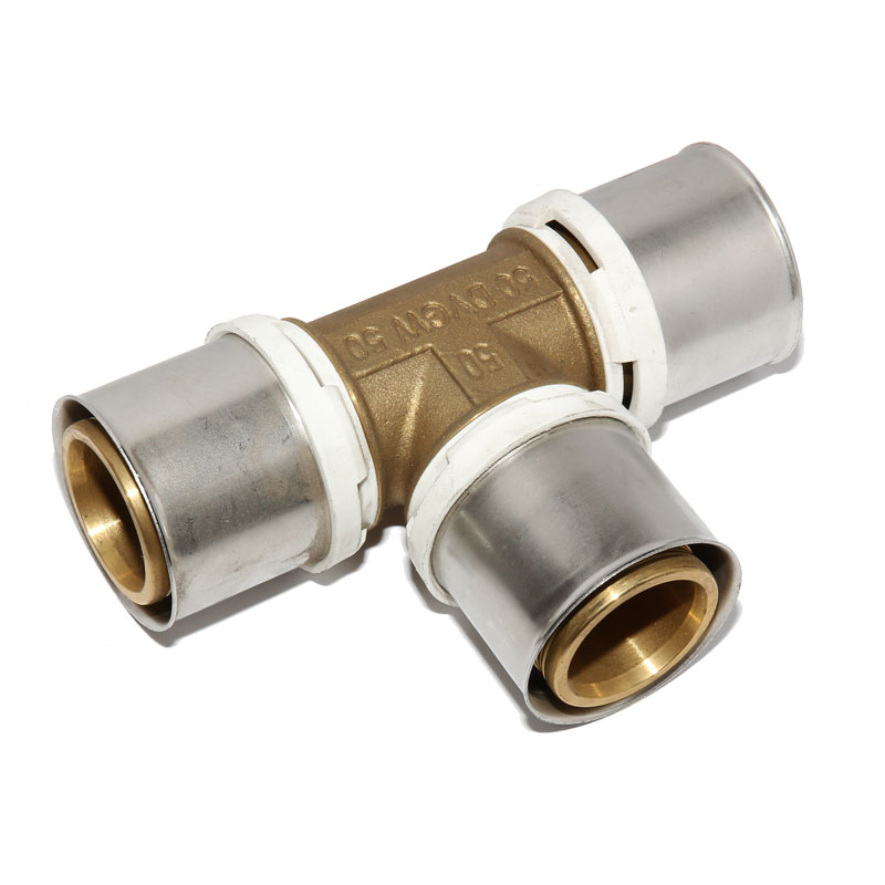 Sonderangebot alpex duo T-St�ck 50x4,0 gleiche Abg�nge 50 x 50 x 50mm  86750300