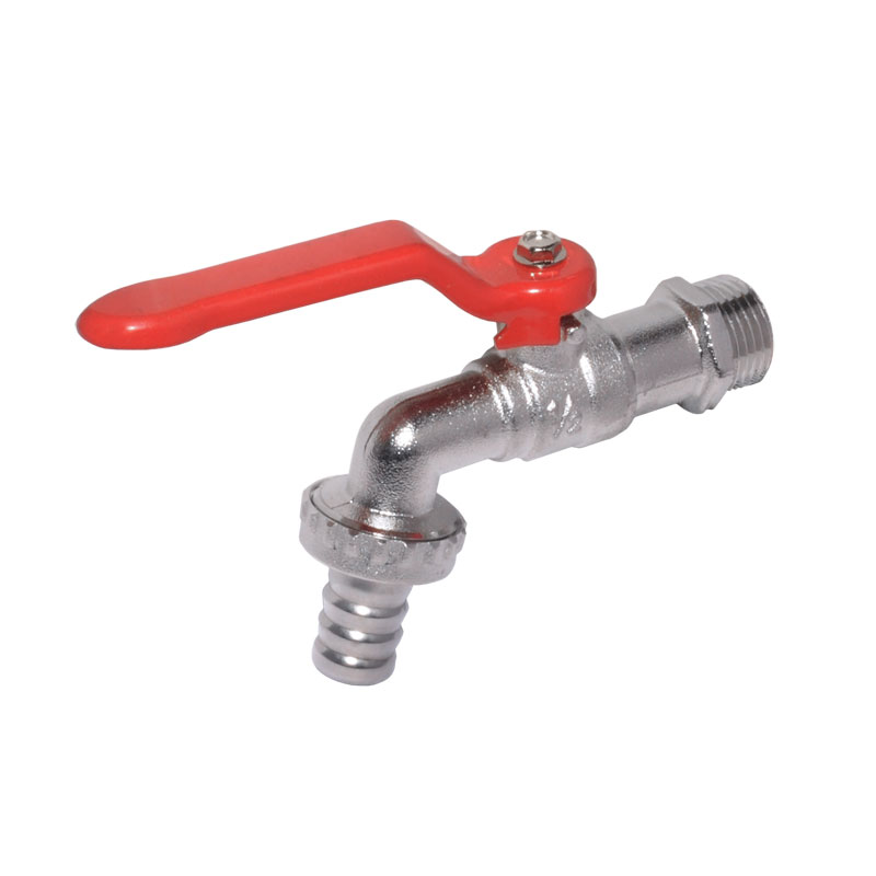 Kugelauslaufventil Wasserhahn Auslaufkugelhahn Gartenhahn Griff rot 1/2- DN15