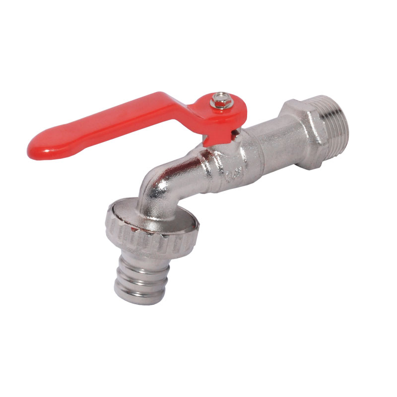 Kugelauslaufventil Wasserhahn Auslaufkugelhahn Gartenhahn Griff rot 3/4- DN20